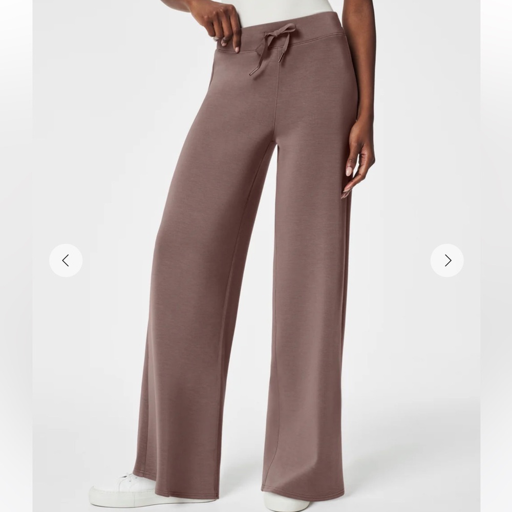SPANX Wide-Leg Pants in Smoke